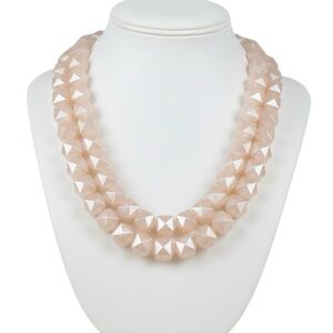 SugarFix Peach Resin Double Strand Bead Necklace (NWOT)